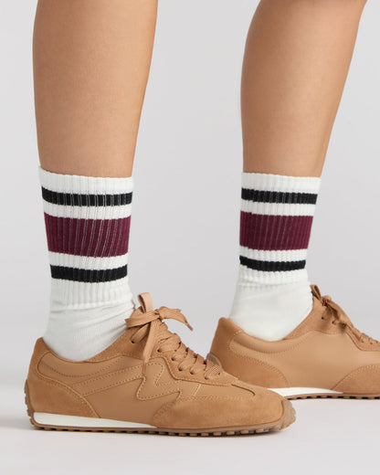 CASPER Tan Low-Top Lace-Up Women's Sneaker