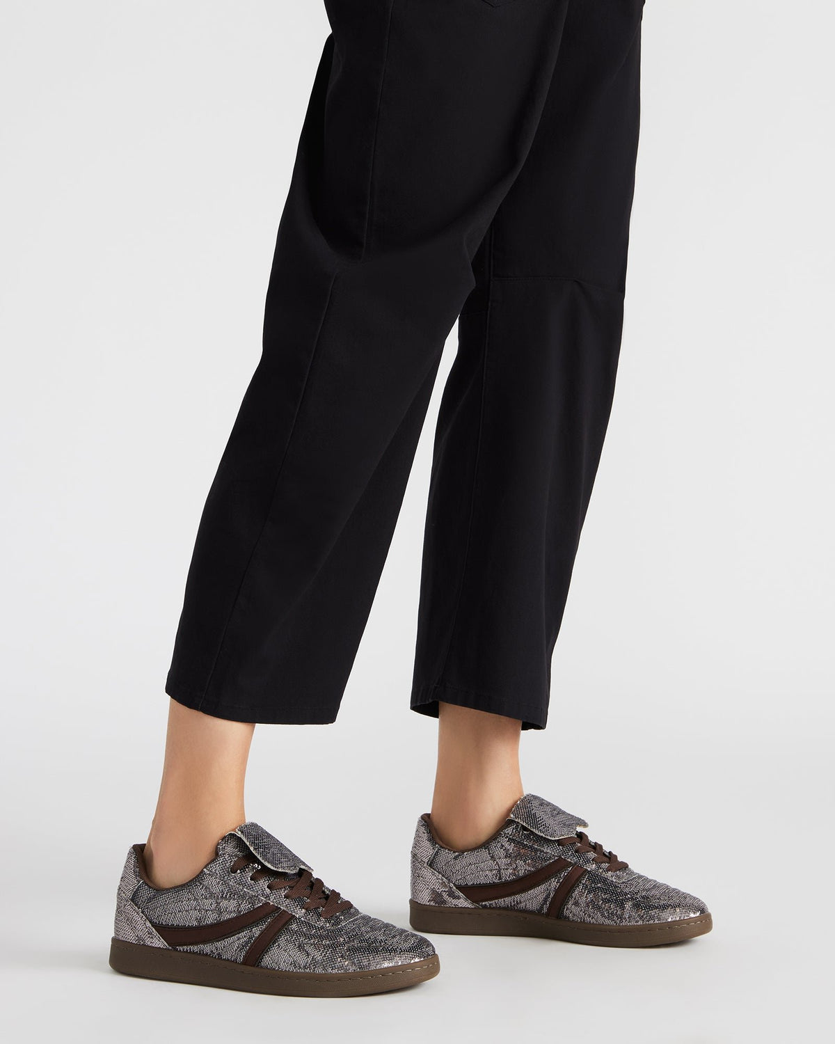 MADRID Sequin Pewter Low-Top Sneaker | Women's Sneakers