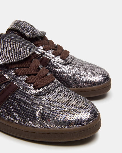 MADRID Sequin Pewter Low-Top Sneaker | Women's Sneakers