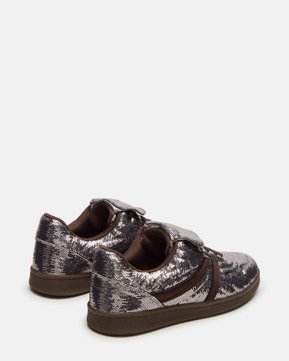 MADRID Sequin Pewter Low-Top Sneaker | Women's Sneakers
