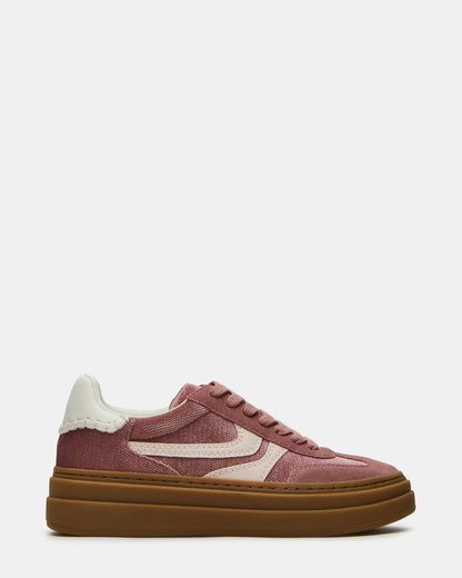 DODGE Mauve Low-Top Platform Women's Sneaker