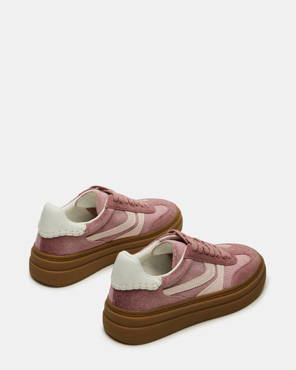 DODGE Mauve Low-Top Platform Women's Sneaker