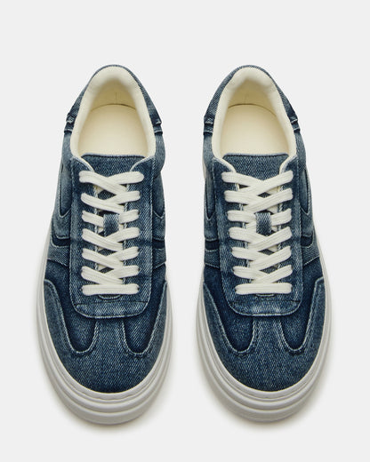 DODGE Denim Fabric Low-Top Platform Women's Sneaker