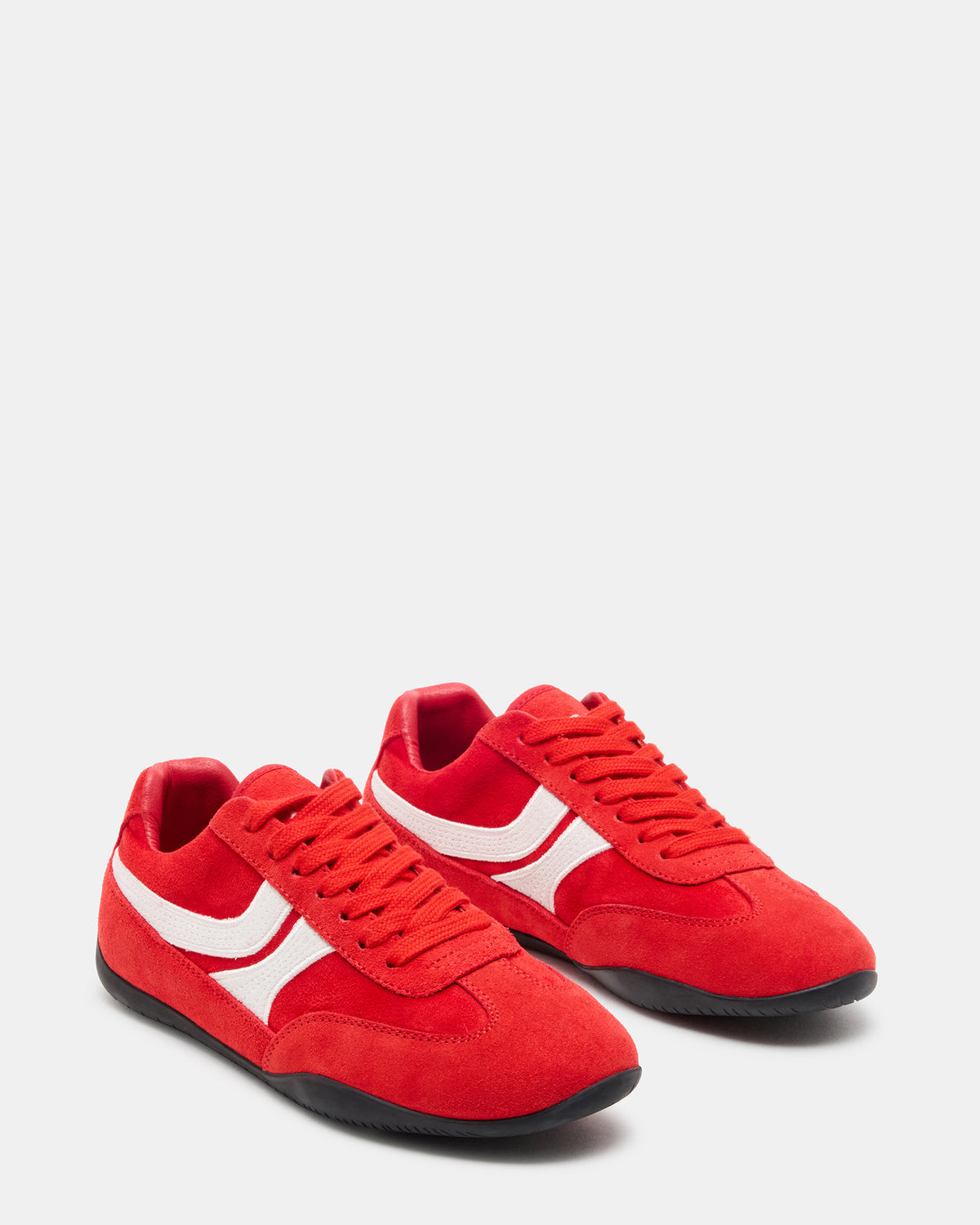 DOBSON Red Women's Low-Top Lace-Up Sneaker