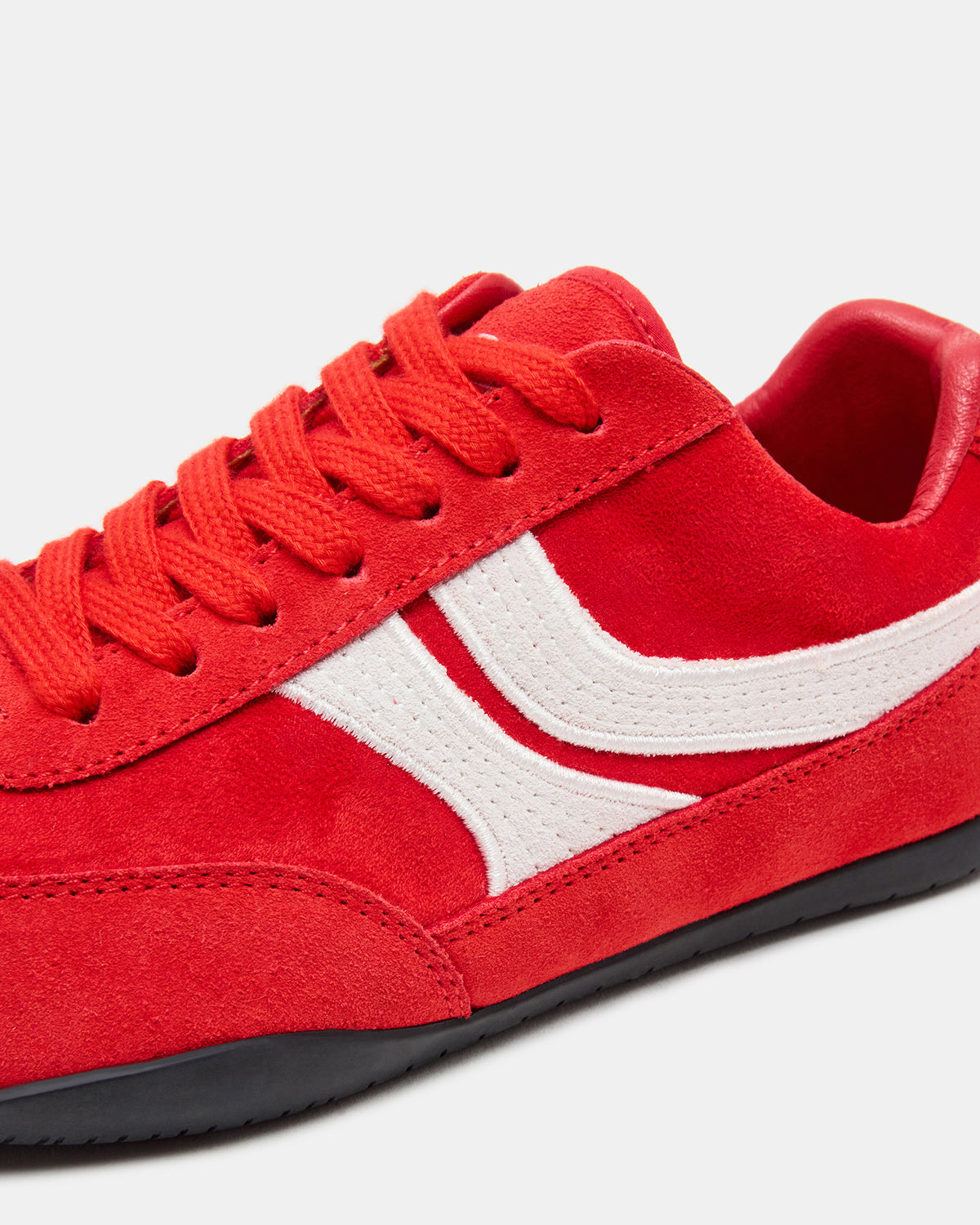 DOBSON Red Women's Low-Top Lace-Up Sneaker