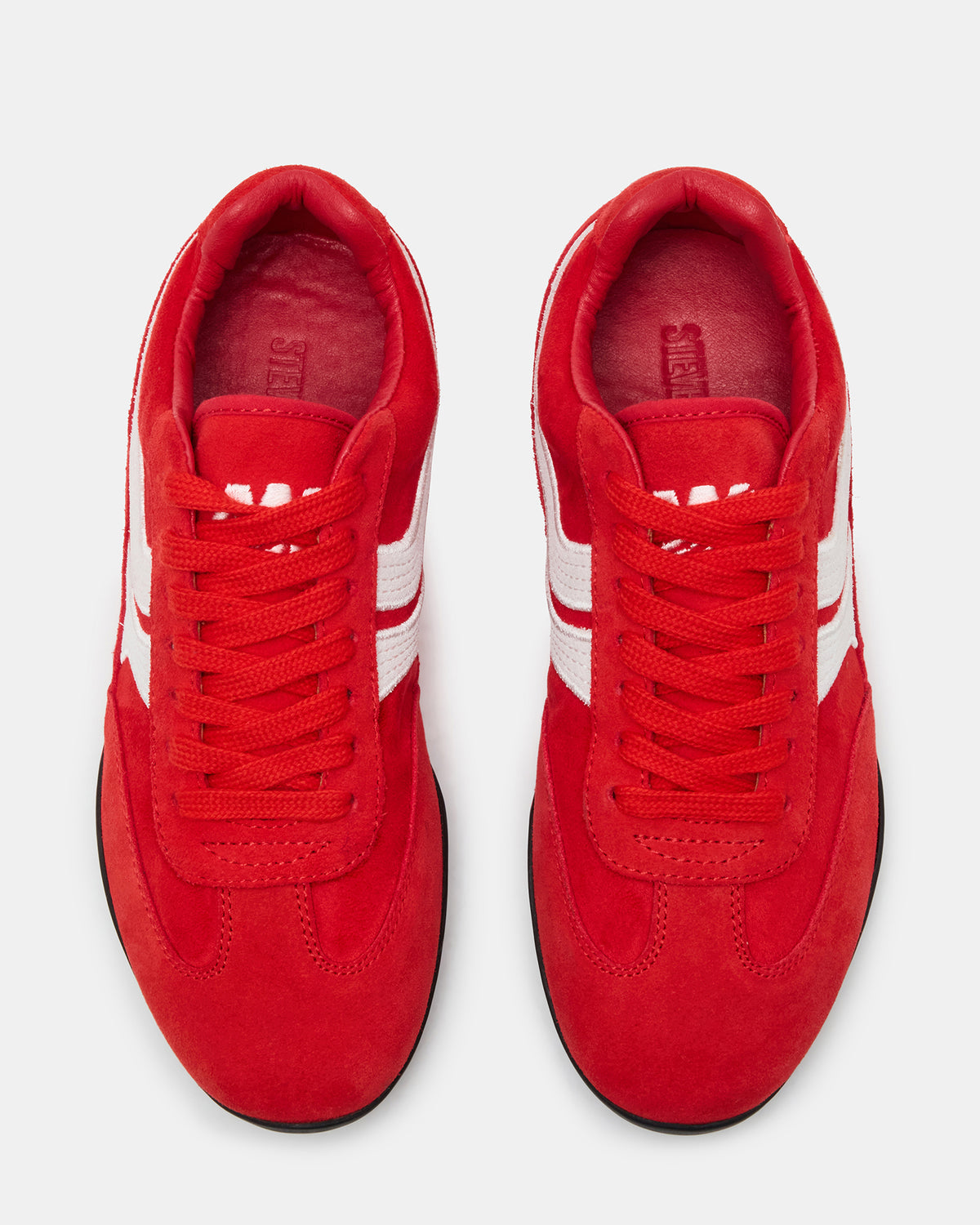DOBSON Red Women's Low-Top Lace-Up Sneaker