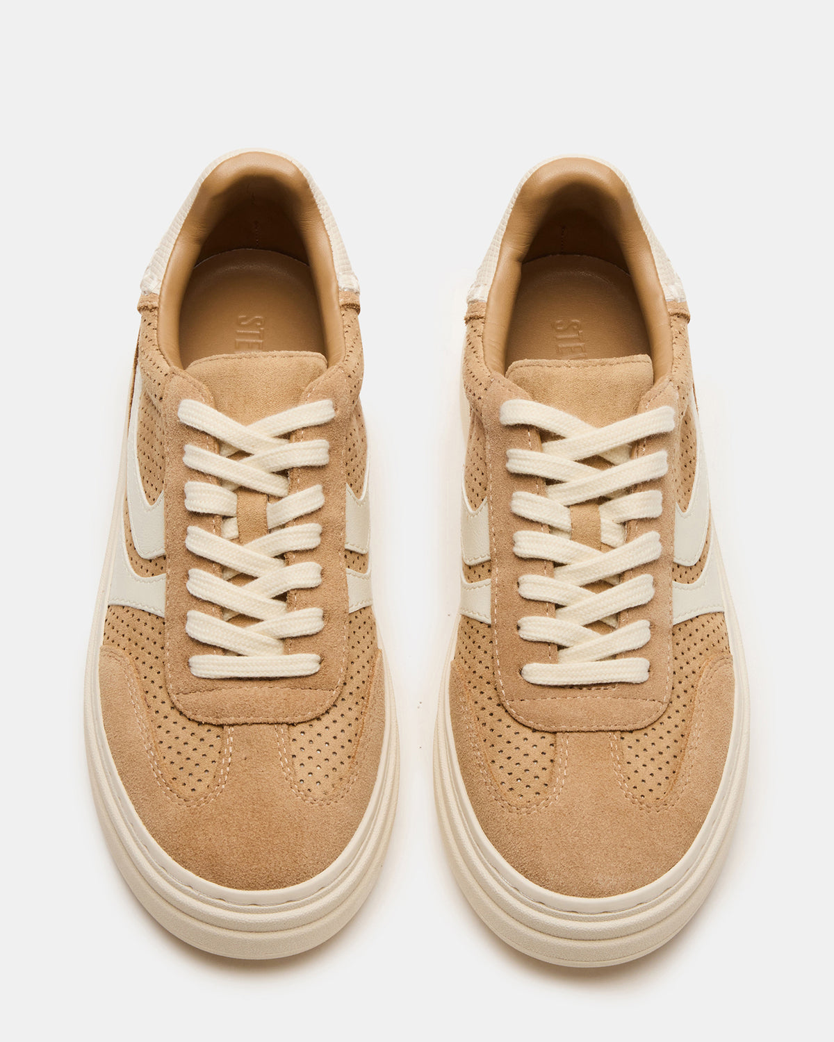DODGE Perforated Camel Multi Women's Low-Top Platform Sneaker