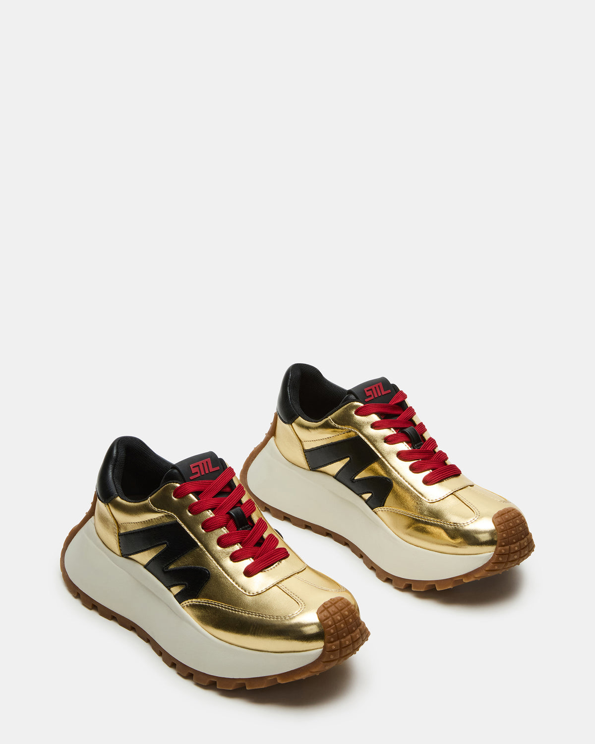 SUPERCAMPO Gold Multi Women's Platform Low-Top Sneaker