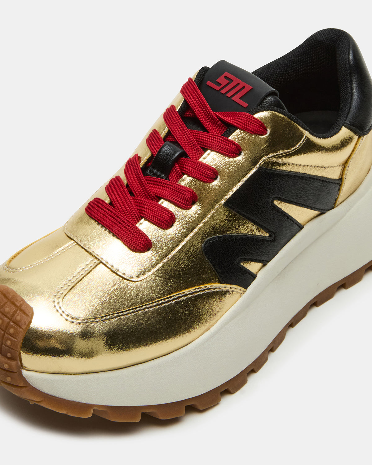 SUPERCAMPO Gold Multi Women's Platform Low-Top Sneaker