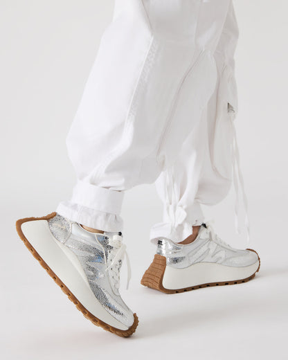 SUPERCAMPO Silver Multi Women's Platform Low-Top Sneaker