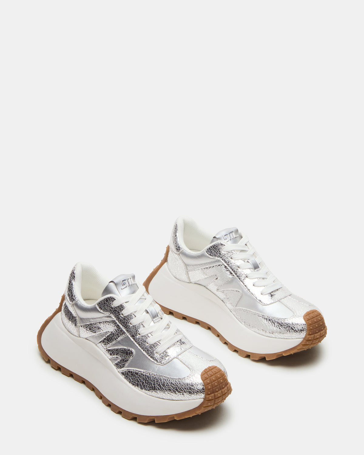 SUPERCAMPO Silver Multi Women's Platform Low-Top Sneaker