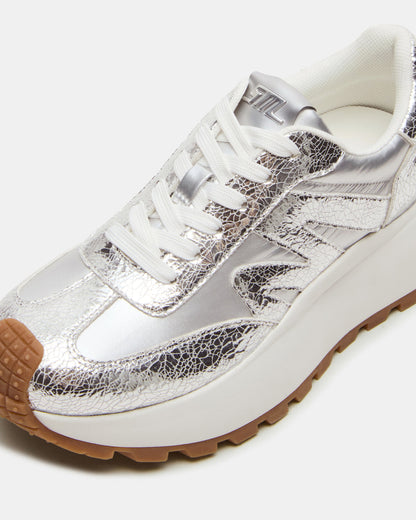 SUPERCAMPO Silver Multi Women's Platform Low-Top Sneaker