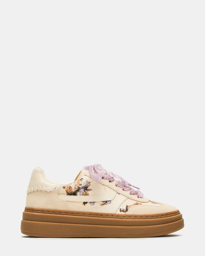DODGE Floral Multi Low-Top Platform Women's Sneaker