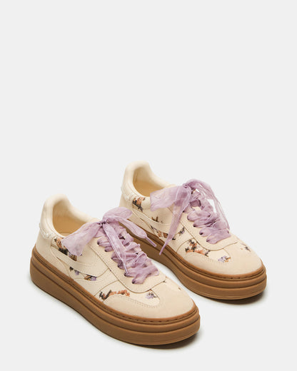 DODGE Floral Multi Low-Top Platform Women's Sneaker