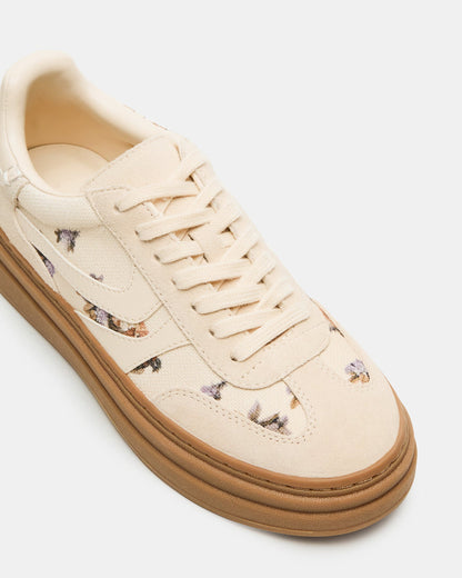 DODGE Floral Multi Low-Top Platform Women's Sneaker