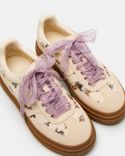 DODGE Floral Multi Low-Top Platform Women's Sneaker