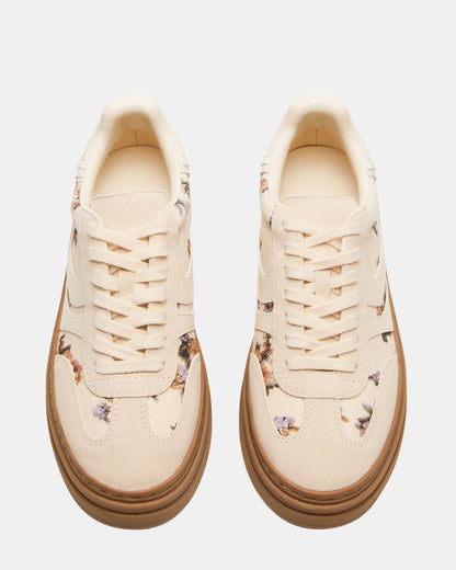 DODGE Floral Multi Low-Top Platform Women's Sneaker