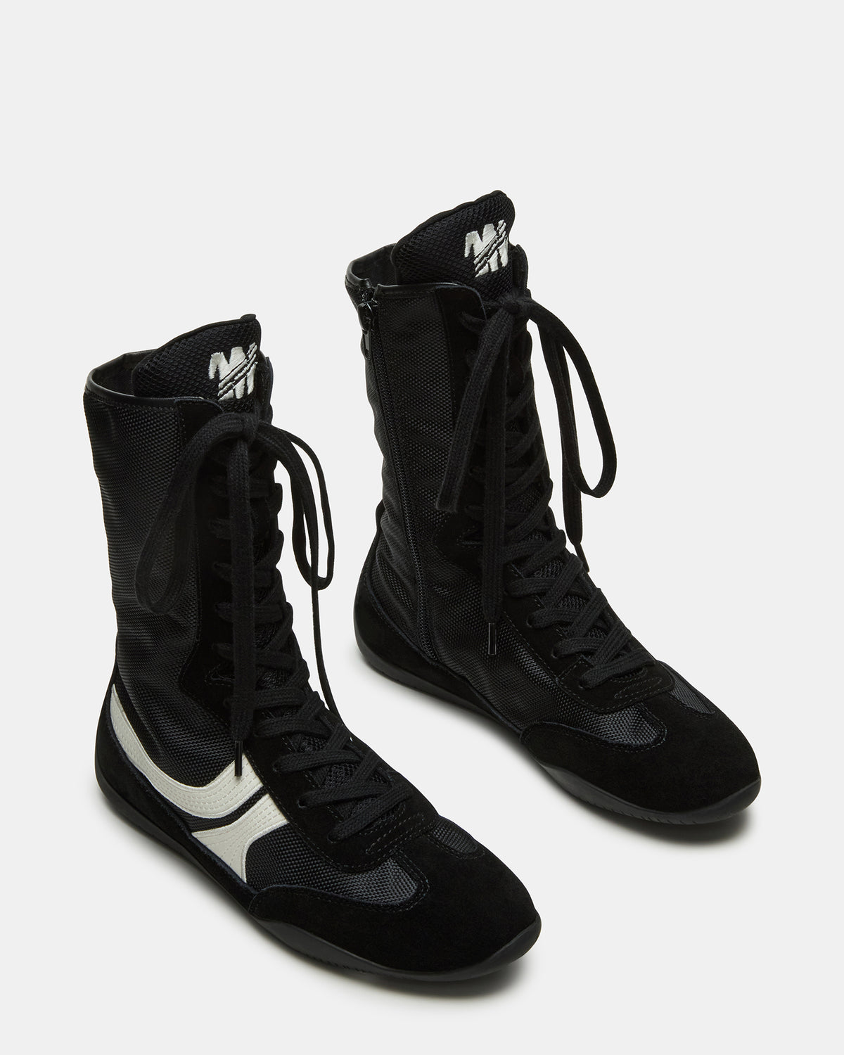 PAXTIN Black Multi Women's High-Top Lace-Up Sneaker