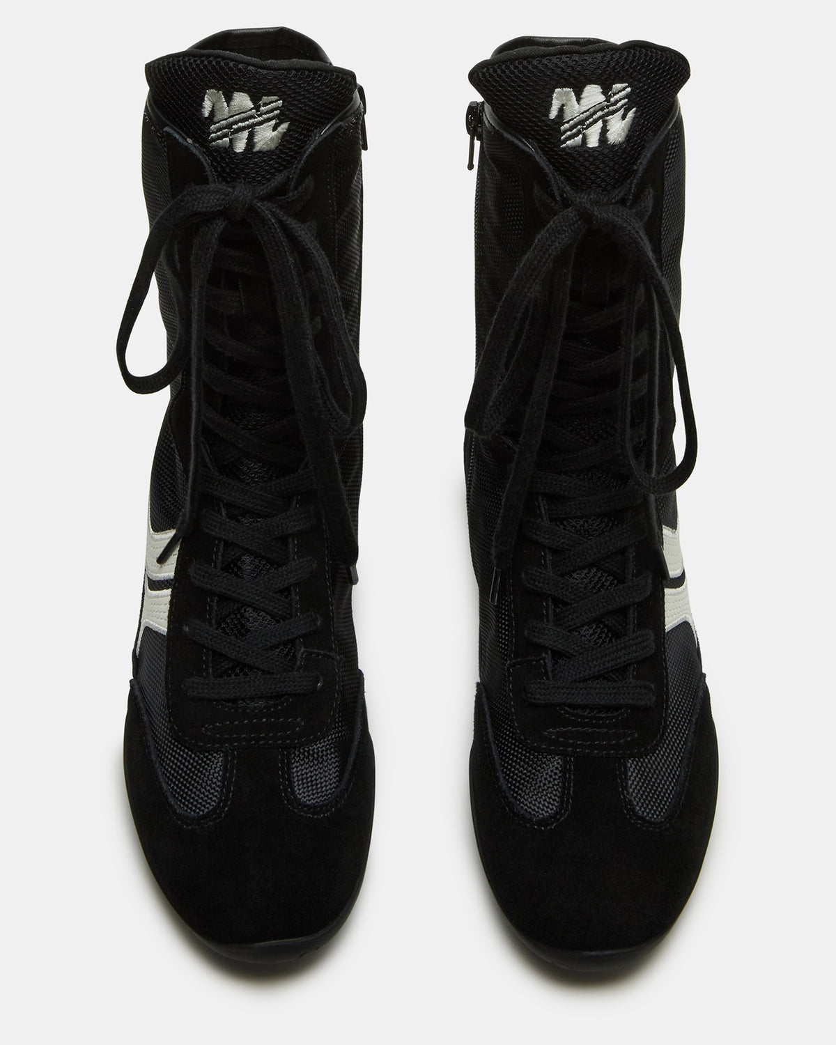 PAXTIN Black Multi Women's High-Top Lace-Up Sneaker