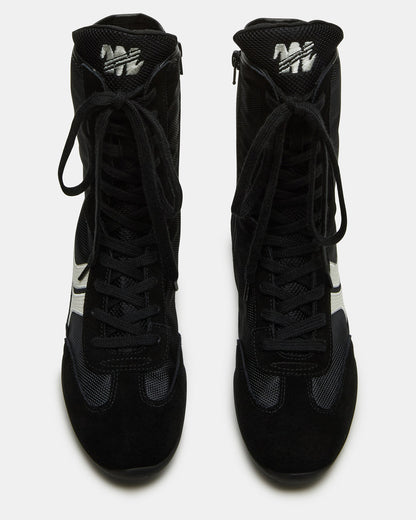 PAXTIN Black Multi Women's High-Top Lace-Up Sneaker