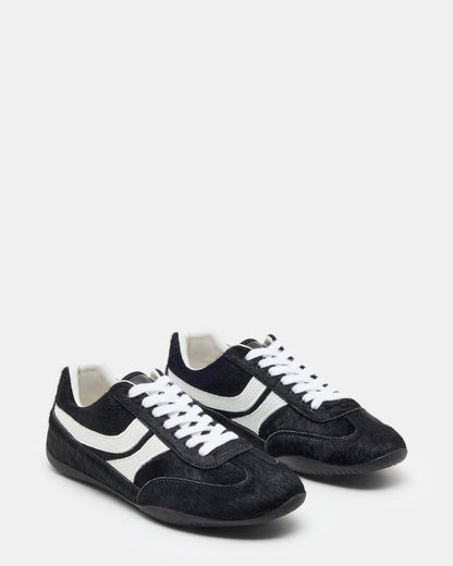 DOBSON Black Multi Women's Low-Top Lace-Up Sneaker