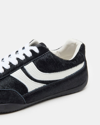 DOBSON Black Multi Women's Low-Top Lace-Up Sneaker