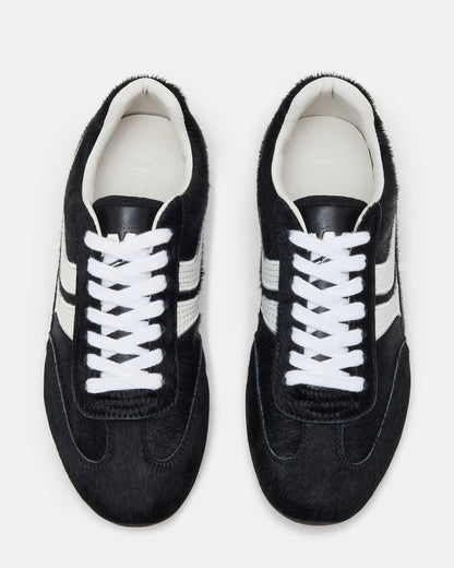 DOBSON Black Multi Women's Low-Top Lace-Up Sneaker