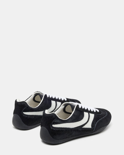 DOBSON Black Multi Women's Low-Top Lace-Up Sneaker