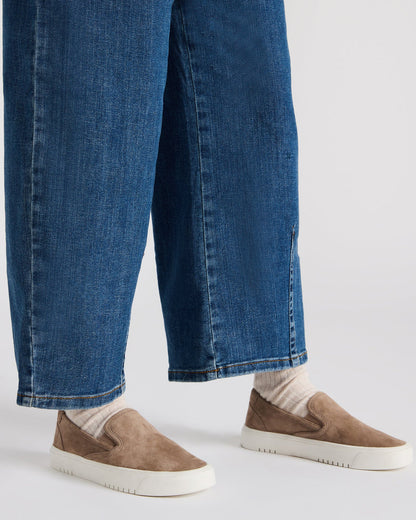 MURPHY Taupe Suede Low-Top Sneaker | Women's Sneakers