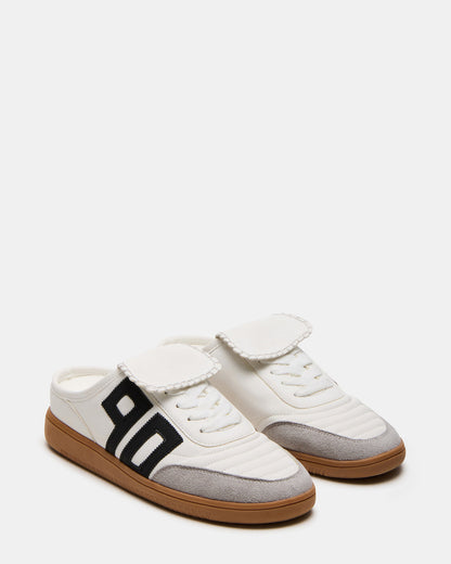 NOSTALGIC White Multi Women's Low-Top Slip-On Mule Sneaker