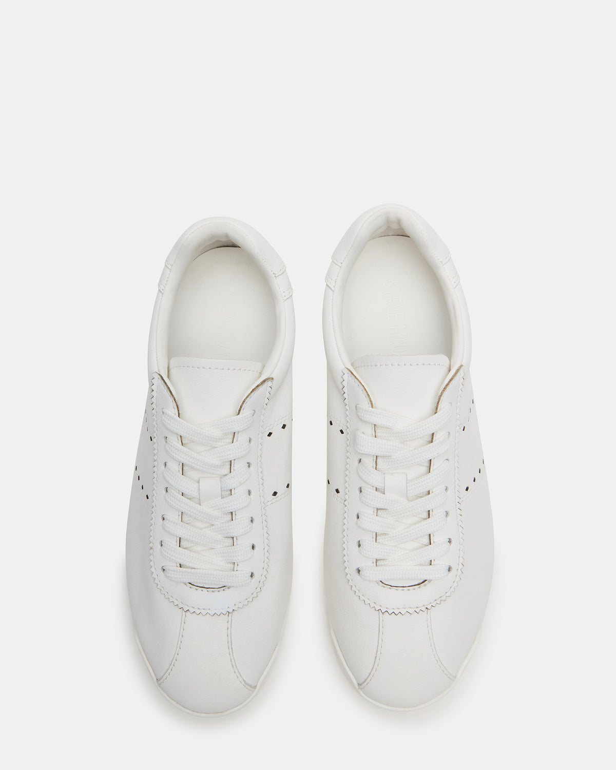 MIRAGE White Leather Women's Low-Top Sneaker