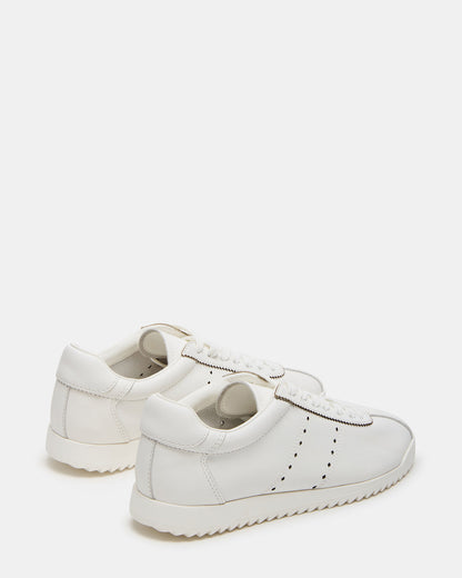 MIRAGE White Leather Women's Low-Top Sneaker