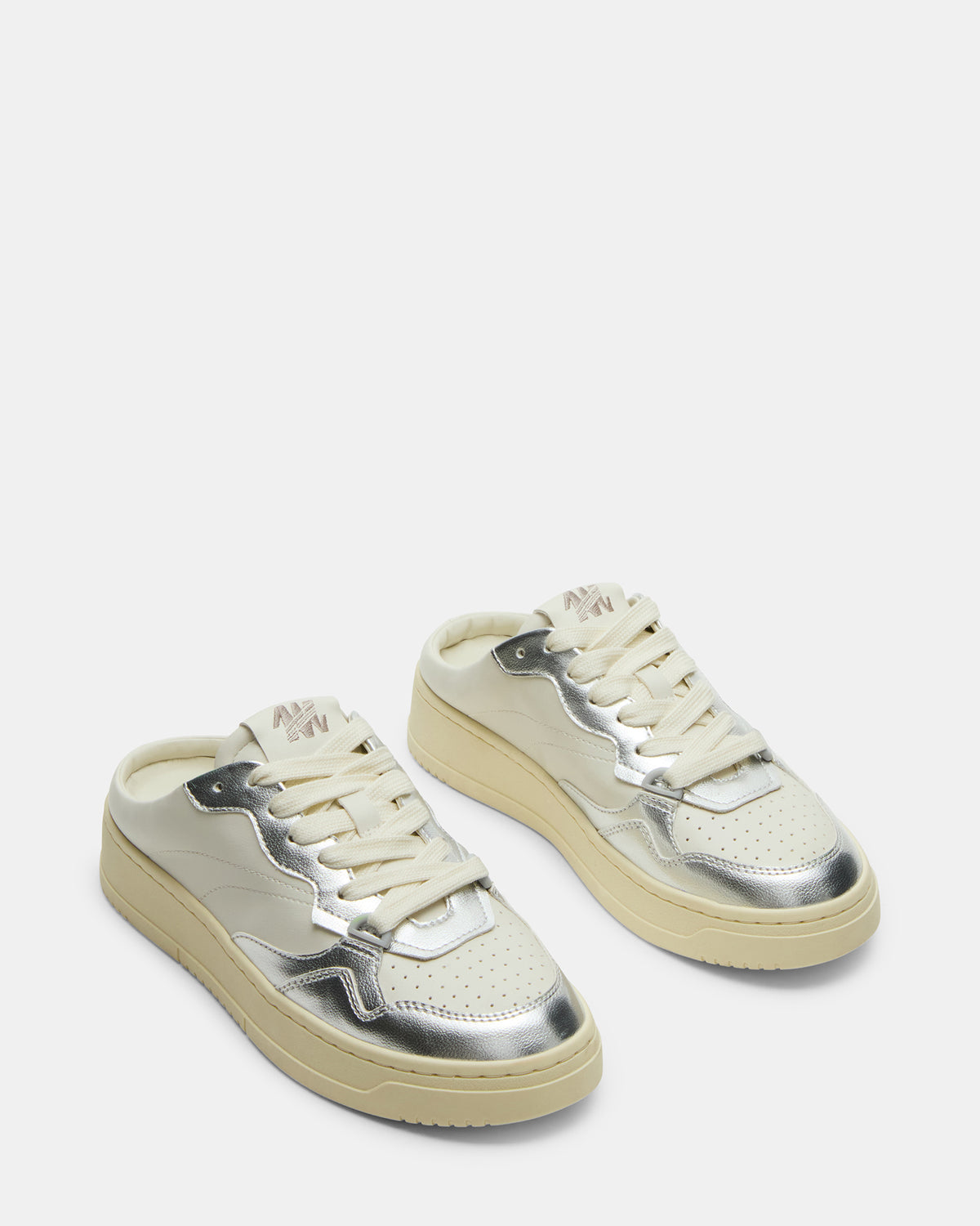 JENSEN Silver Multi Slip-On Low-Top Mule Sneaker | Women's Sneakers