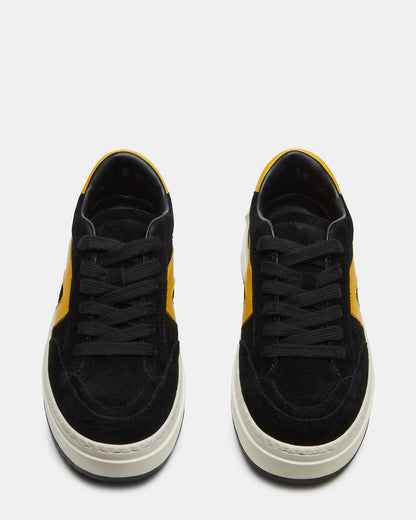 KICKFLIP Black Suede Platform Low-Top Sneaker | Women's Sneakers