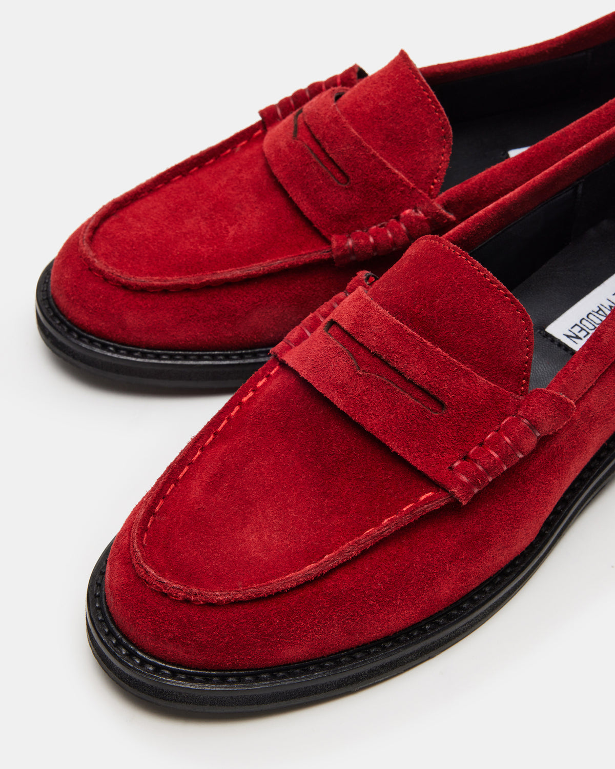 MADISON Red Suede Women's Penny Loafer