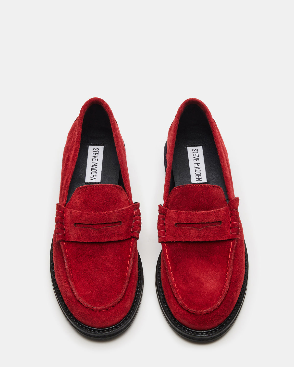 MADISON Red Suede Women's Penny Loafer