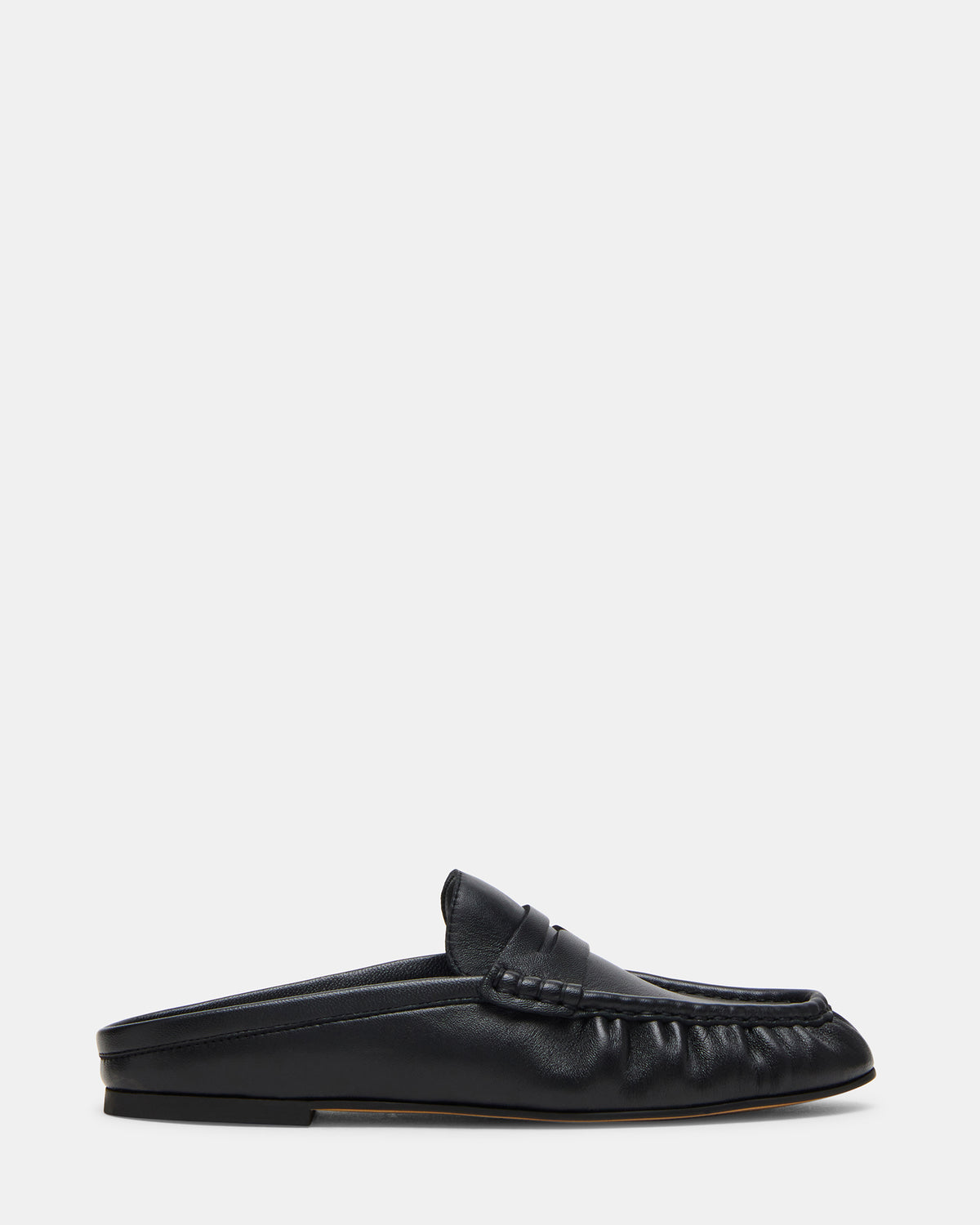 RAFE Black Leather Slip-On Mule Women's Flat