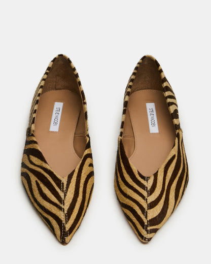 TOVI Tiger Pointed-Toe Ballet Women's Flat