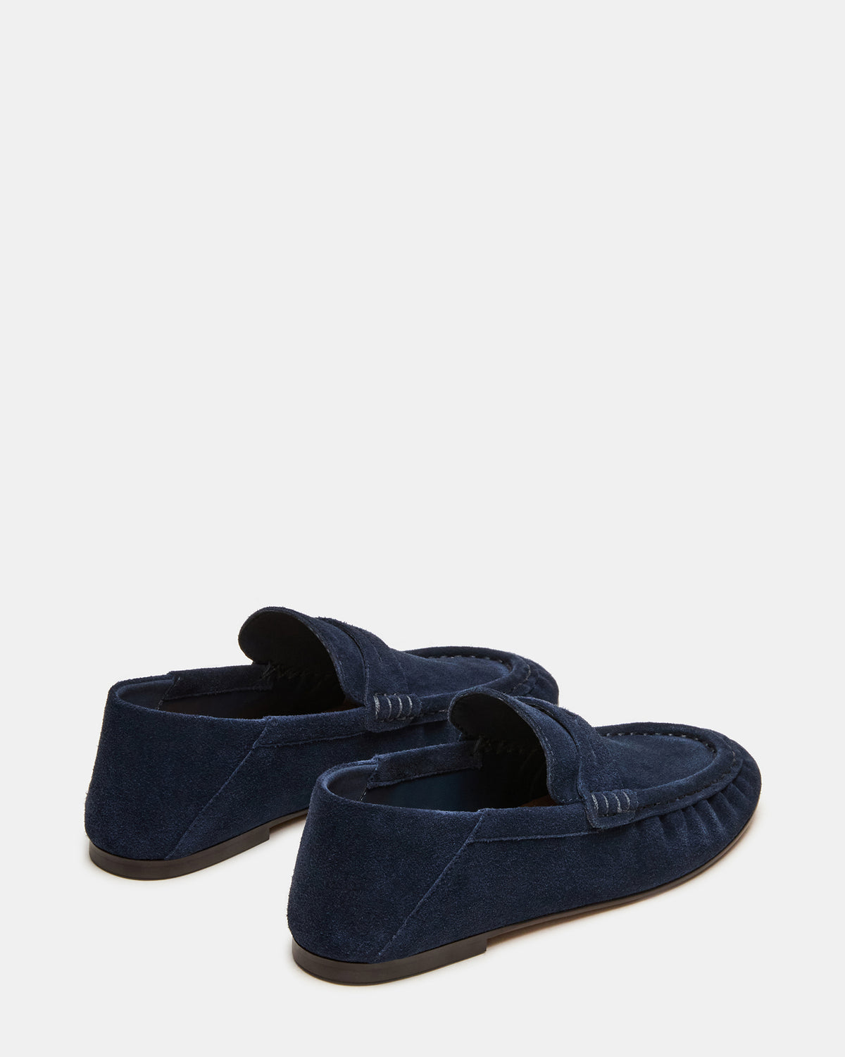 ROGER Navy Suede Slip-On Women's Loafer