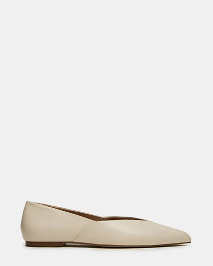 TOVI Bone Leather Pointed-Toe Ballet Women's Flat