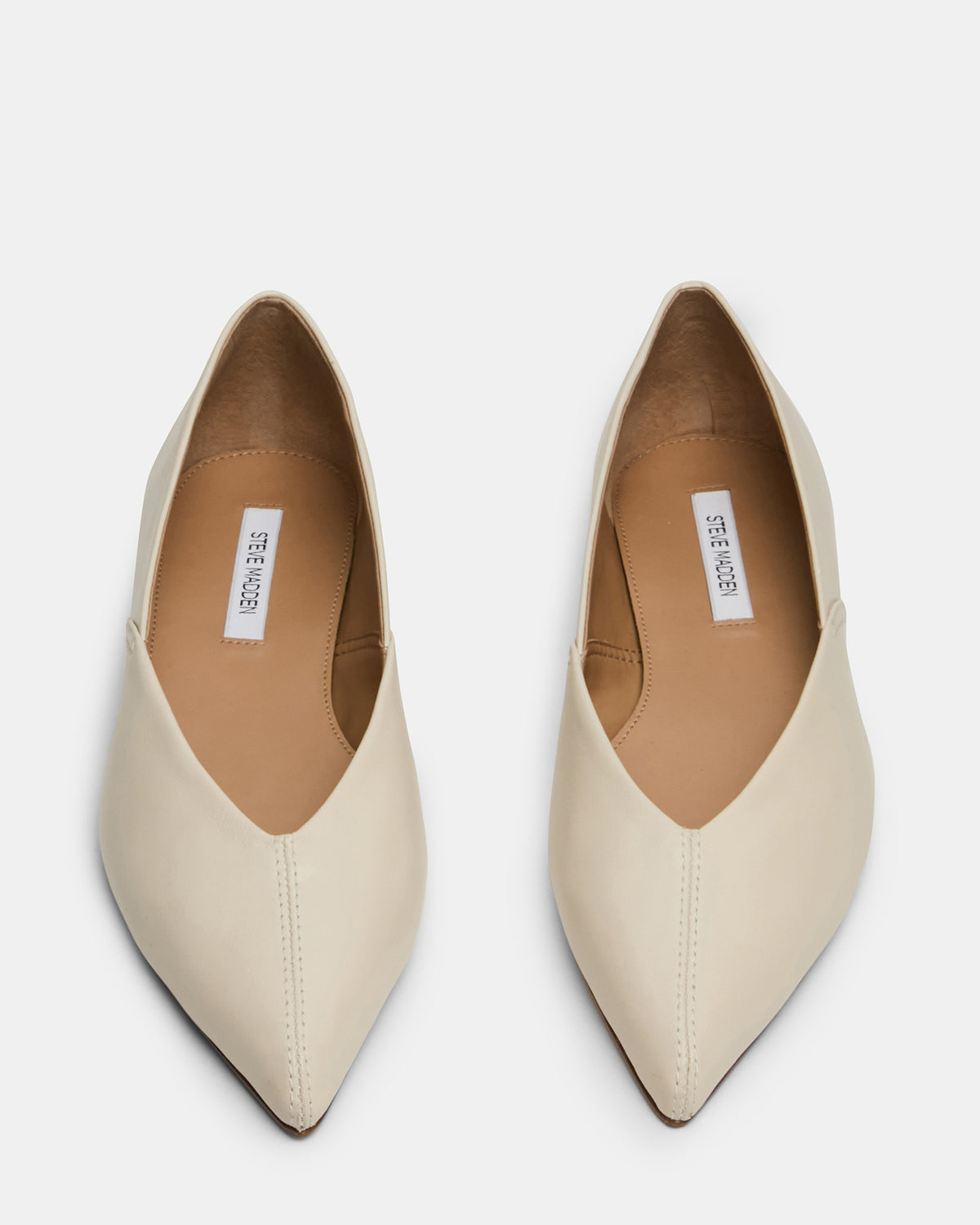 TOVI Bone Leather Pointed-Toe Ballet Women's Flat