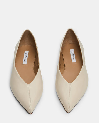 TOVI Bone Leather Pointed-Toe Ballet Women's Flat