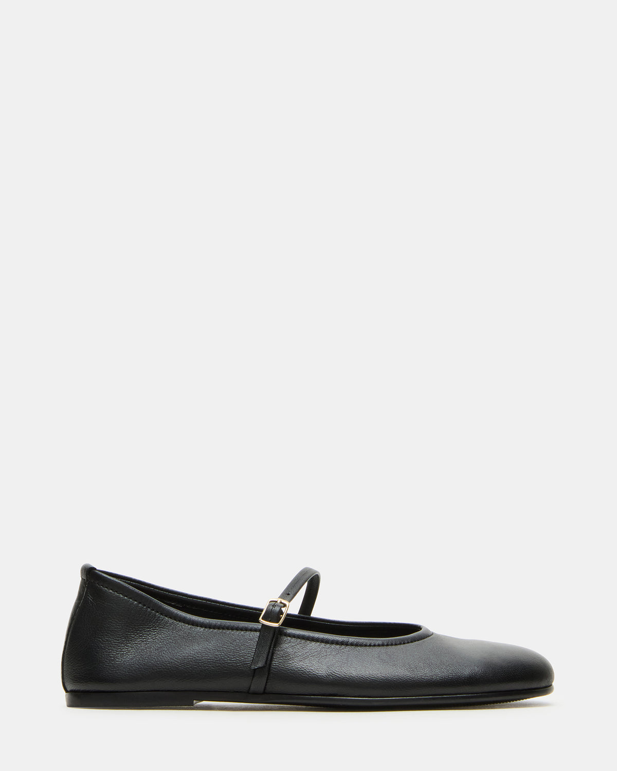 BESETTE Black Leather Mary Jane Ballet Women's Flat