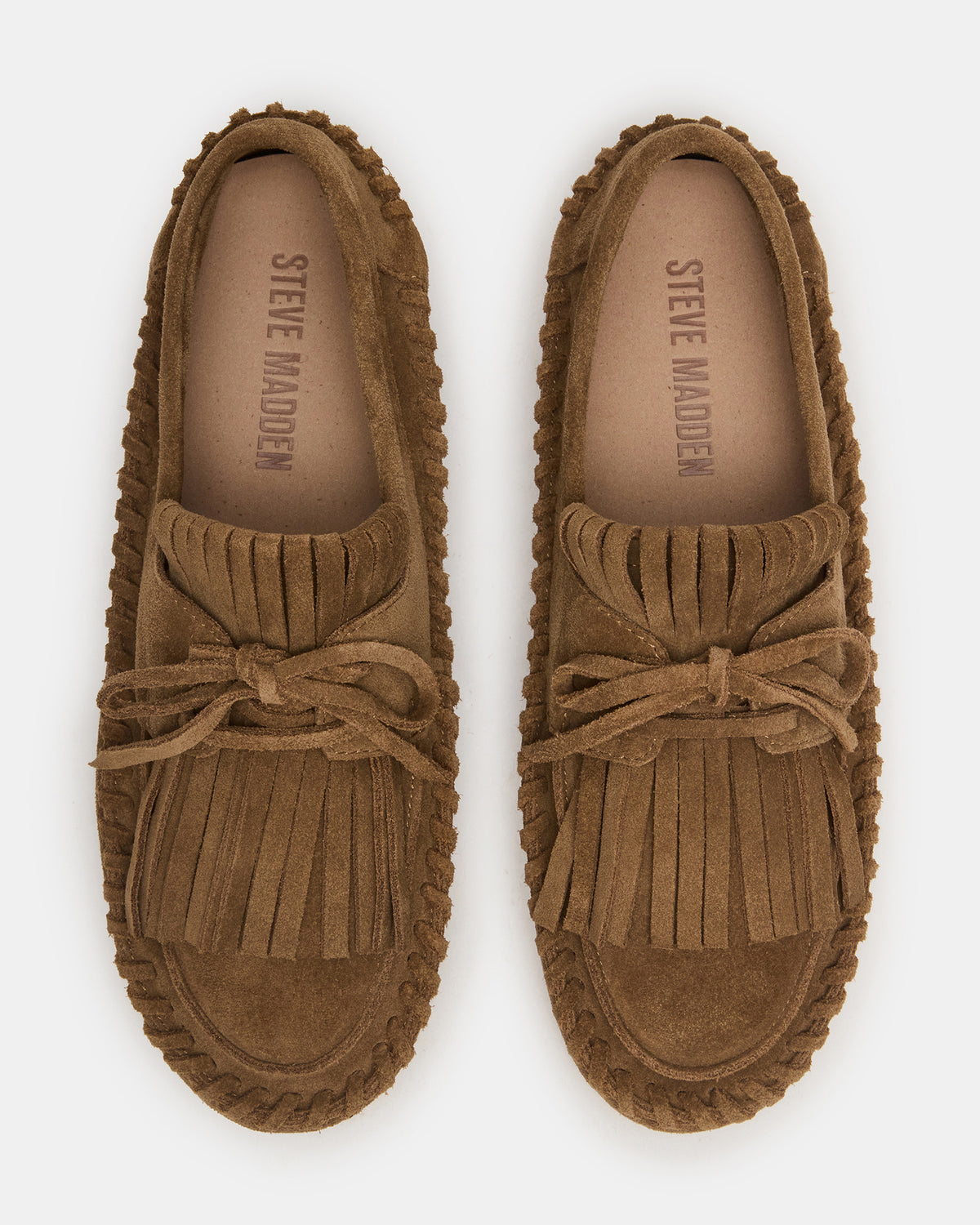 SAMUAL Chestnut Suede Fringe Boat Women's Loafer