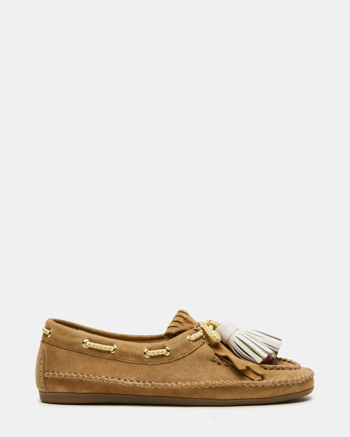 ABNER Chestnut Suede Flat Boat Women's Loafer
