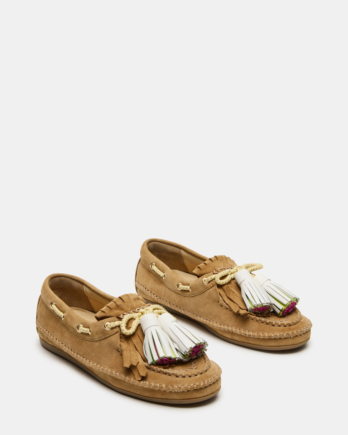 ABNER Chestnut Suede Flat Boat Women's Loafer