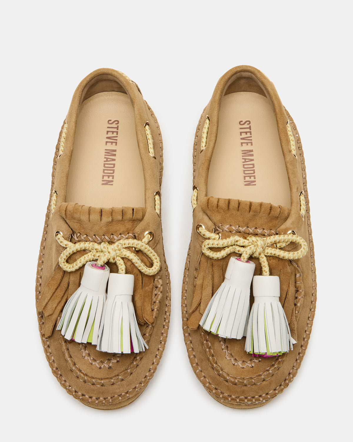 ABNER Chestnut Suede Flat Boat Women's Loafer