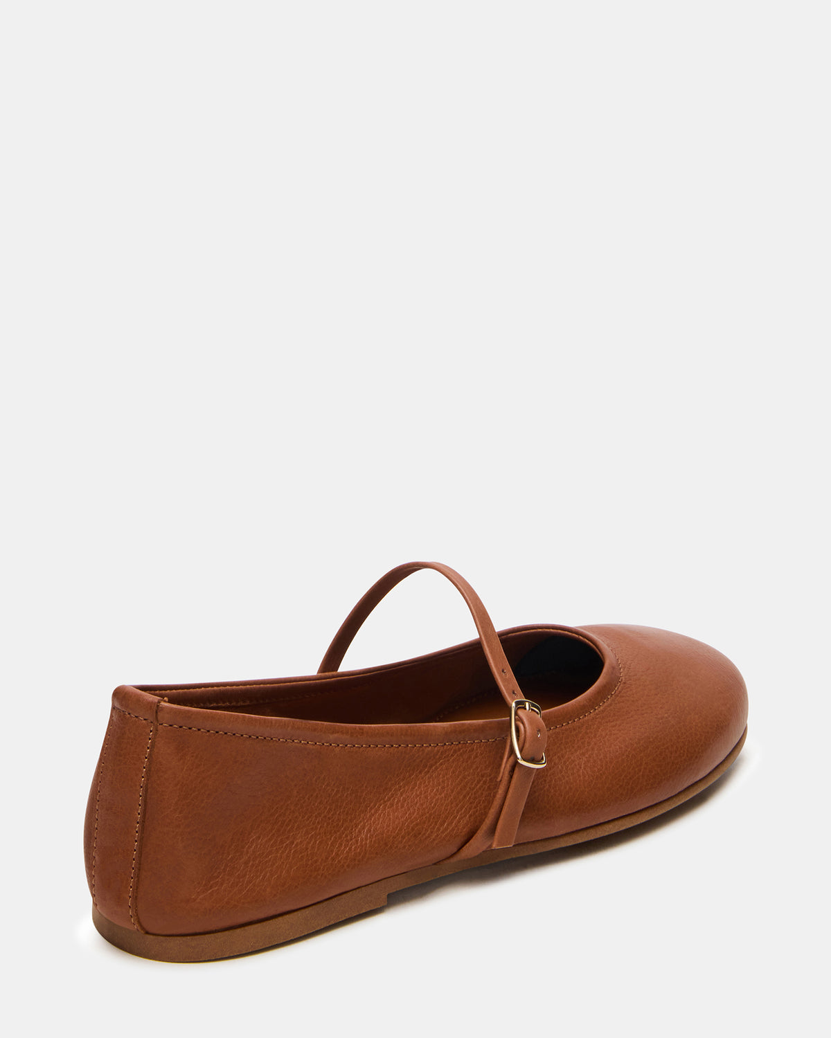 BESETTE Tan Leather Mary Jane Ballet Women's Flat