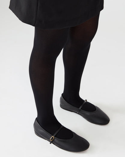 BESETTE Tan Leather Mary Jane Ballet Women's Flat