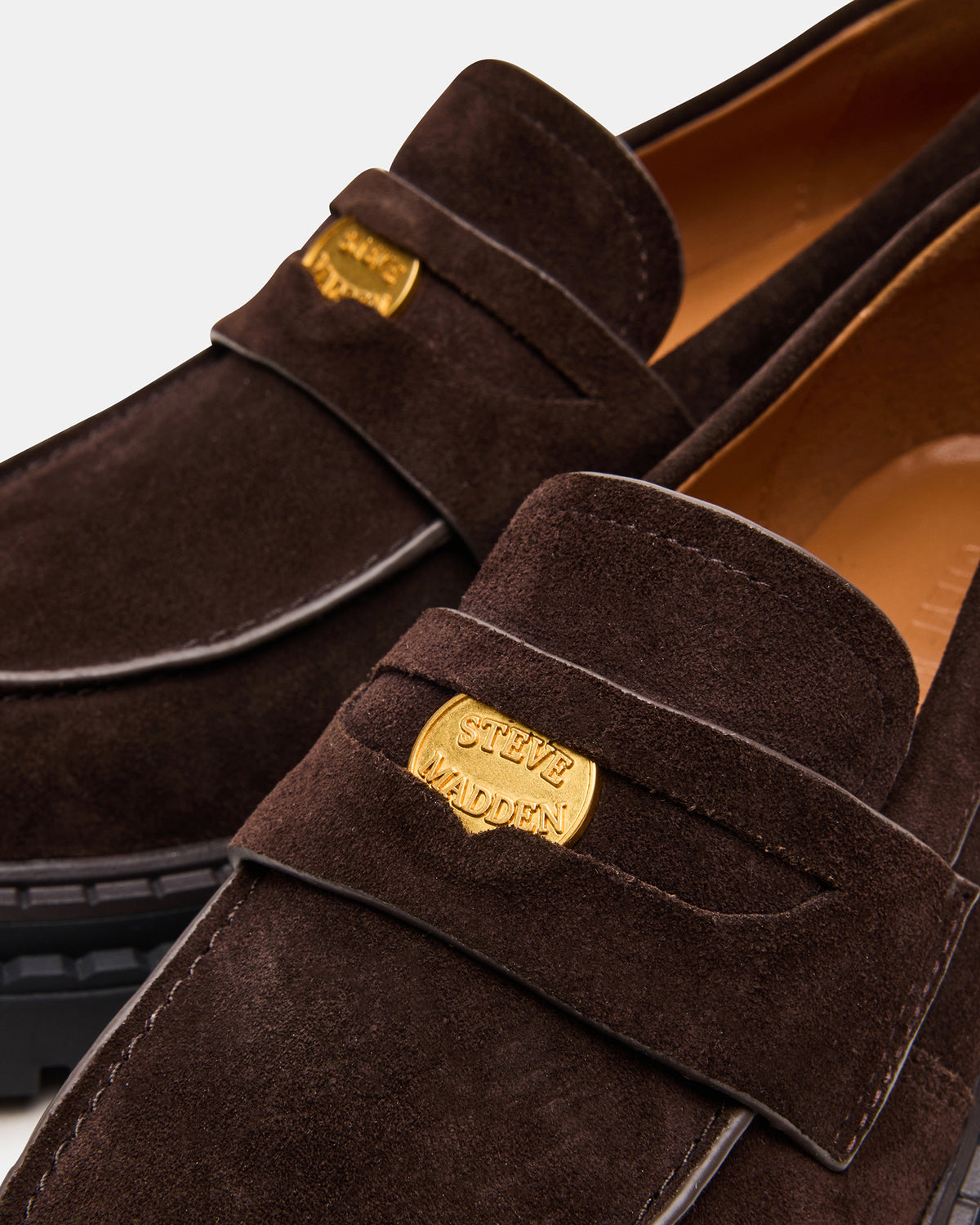 RAFTUS Brown Suede Platform Lug Women's Loafer